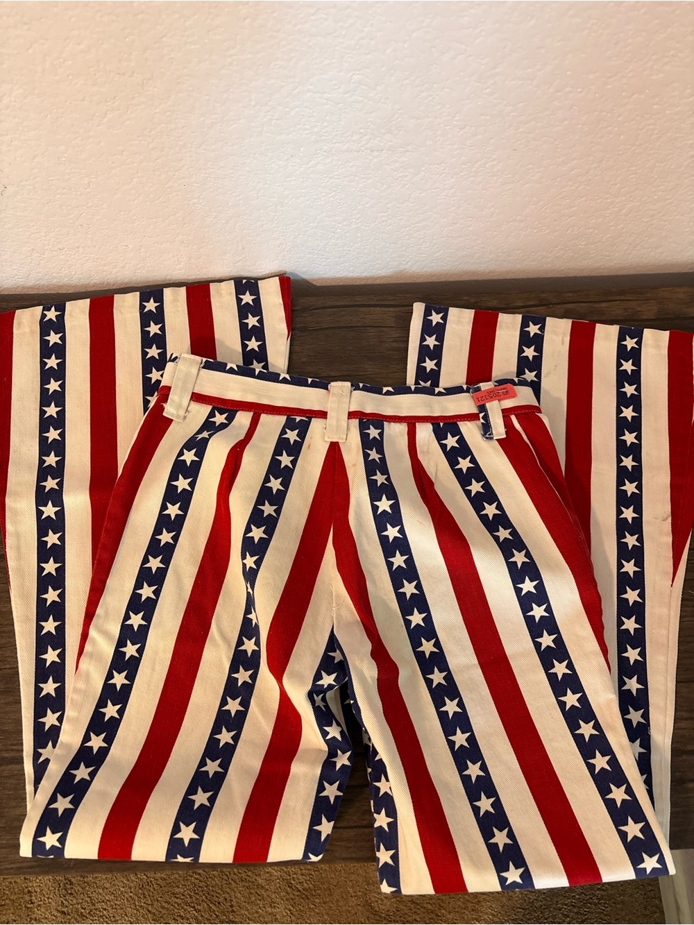 Vintage custom Stars and Stripes pants size waist 27 - Picture 6 of 7